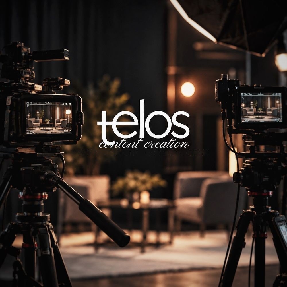 Telos content creation: to filmkameraer i et studio