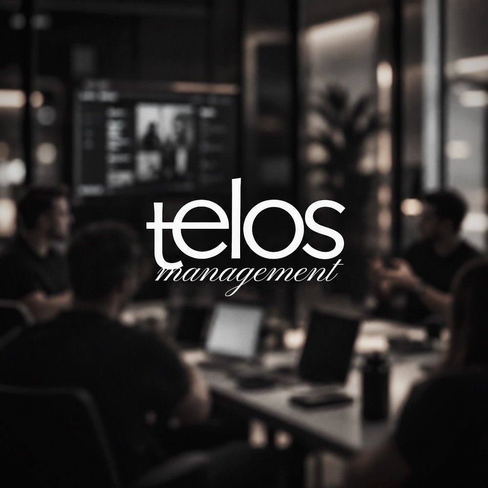 Telos management: team i møte rundt et bord